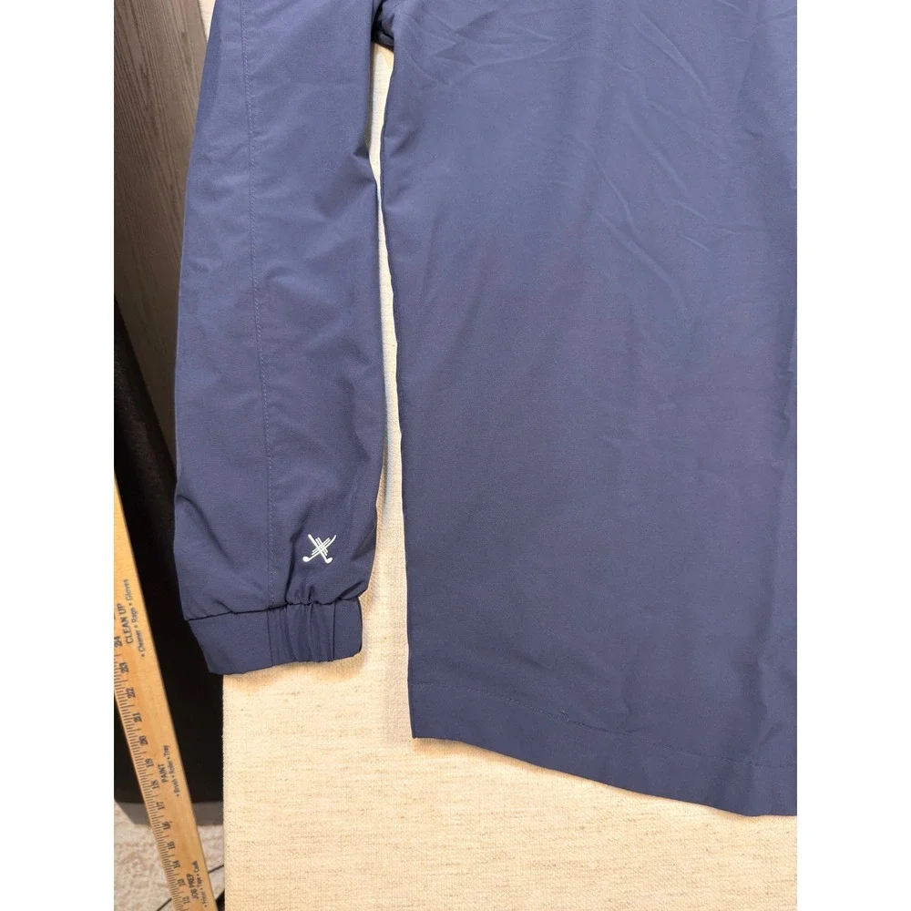 Kenneth Cole Golf Jacket Medium Mens Full Zip Windbreaker Navy Blue